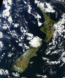 New Zealand Drought Map - NASA 2013